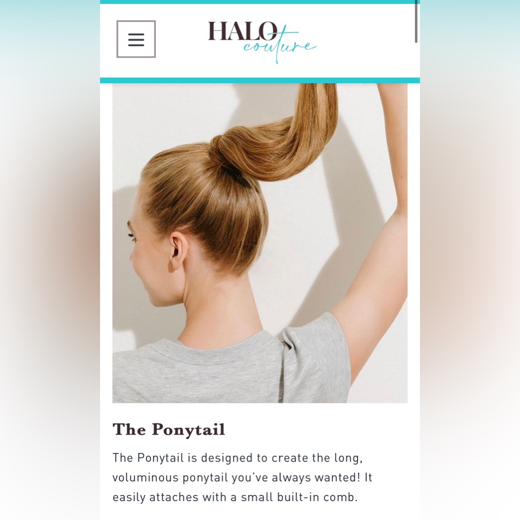 Halo Couture Ponytail Color 116- Cool Blonde With Highlights